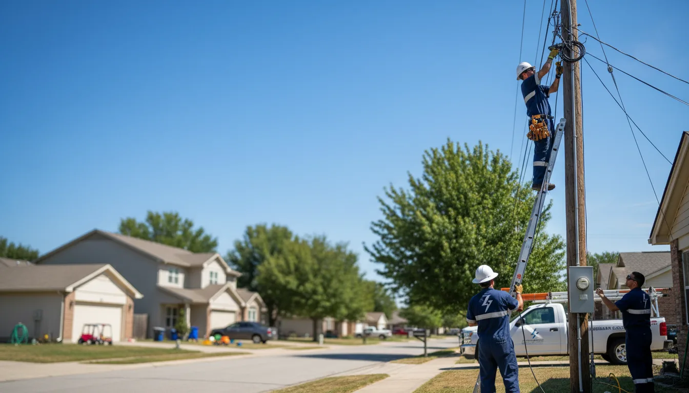 Residential electrician providing installation services in Omaha, NE